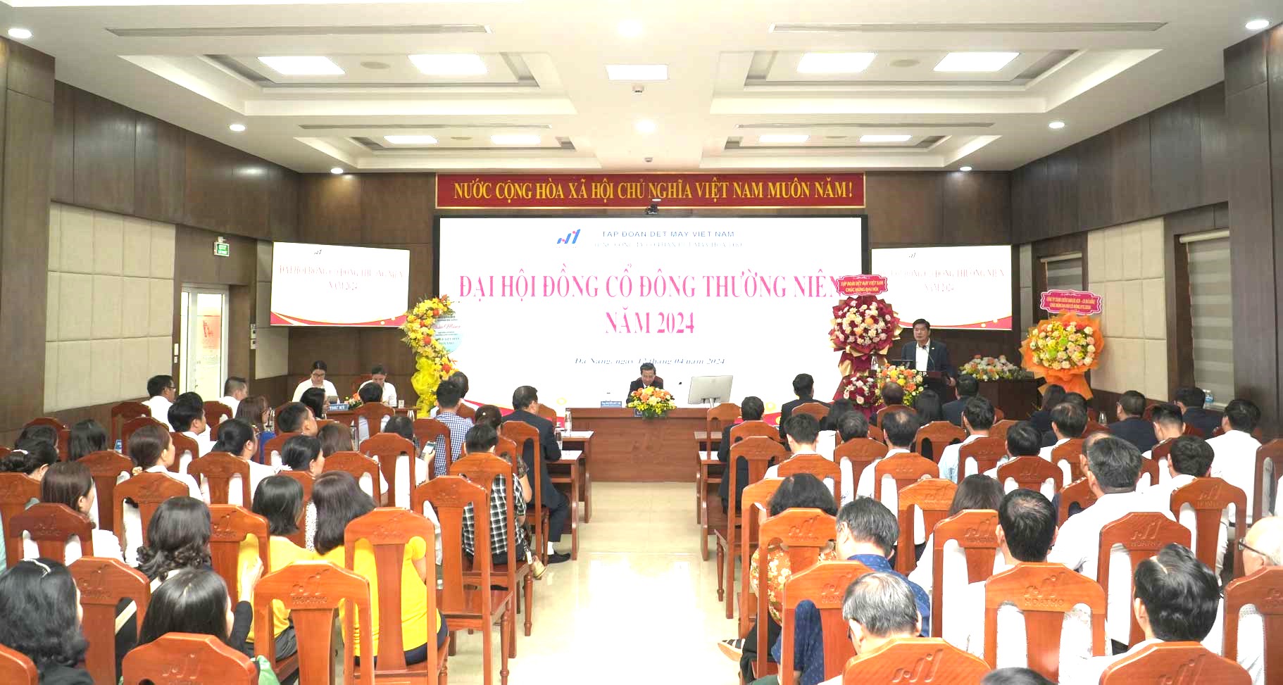 ĐẠI HỘI ĐỒNG CỔ ĐÔNG THƯỜNG NIÊN NĂM 2024 CỦA TỔNG CÔNG TY CỔ PHẦN DỆT MAY HOÀ THỌ