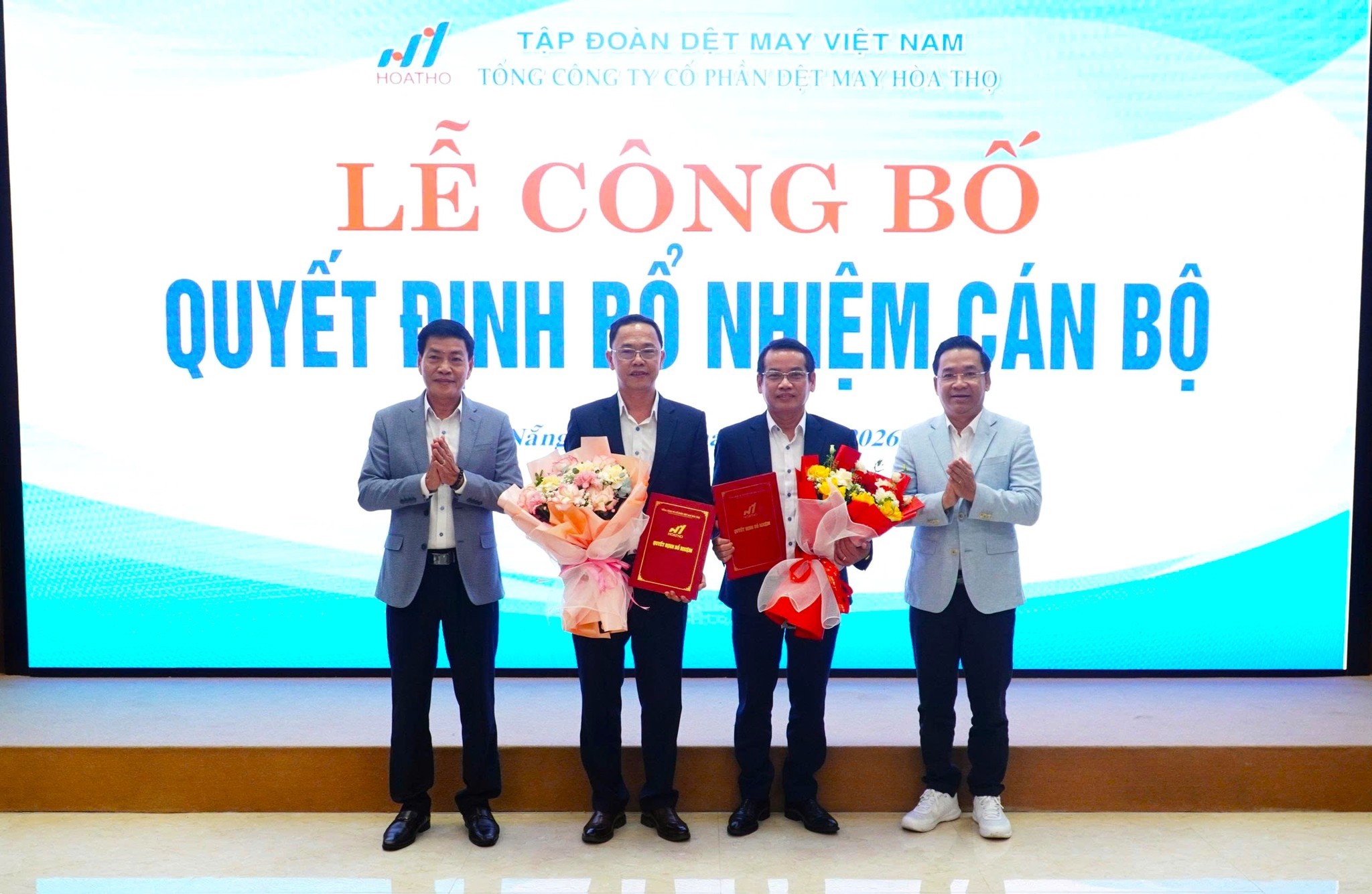 TỔNG CÔNG TY CỔ PHẦN DỆT MAY HÒA THỌ BỔ NHIỆM CÁN BỘ LÃNH ĐẠO QUẢN LÝ